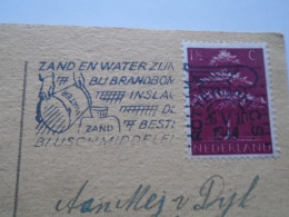 D201630   Netherlands -   Zand En Water Zijn Bij Brandbom Inslag De Beste Bluschmiddelen,  -Rotterdam 1944 - Poststempel