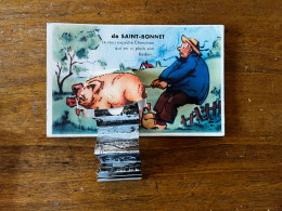 St Bonnet En Champsaur * Carte à Système Ancienne Complète * Illustrateur * Cochon Pig - Other & Unclassified