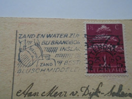 D201631   Netherlands -   Zand En Water Zijn Bij Brandbom Inslag De Beste Bluschmiddelen,  -Rotterdam 1944 - Poststempel