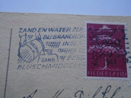 D201633  Netherlands -   Zand En Water Zijn Bij Brandbom Inslag De Beste Bluschmiddelen,  -Rotterdam 1944 - Poststempel