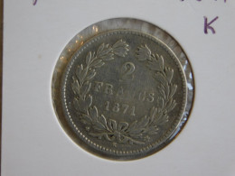 France 2 Francs 1871 K 2 Francs CÉRÈS, SANS LÉGENDE (755) - 2 Francs