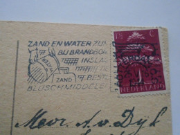 D201638   Netherlands -   Zand En Water Zijn Bij Brandbom Inslag De Beste Bluschmiddelen,  -Rotterdam 1944 - Poststempel