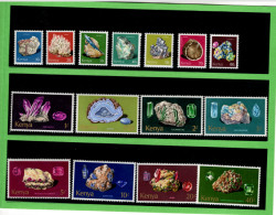 KENYA: Definitive Series 1977, Complete Set - MNH Minerals.  (S045) - Kenya (1963-...)