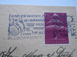 D201640  Netherlands -   Zand En Water Zijn Bij Brandbom Inslag De Beste Bluschmiddelen,  -Rotterdam 1944 - Poststempel