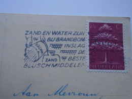 D201642  Netherlands -   Zand En Water Zijn Bij Brandbom Inslag De Beste Bluschmiddelen,  -Rotterdam 1944 - Poststempels/ Marcofilie