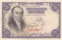 CRBS1116 BILLETE ESPAÑA 25 PESETAS 1946 MBC - Otros & Sin Clasificación