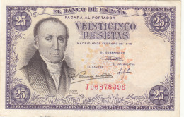 CRBS1117 BILLETE ESPAÑA 25 PESETAS 1946 MBC - Sonstige & Ohne Zuordnung