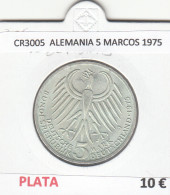 CR3005 MONEDA ALEMANIA 5 MARCOS 1975 MBC PLATA - Altri – Asia