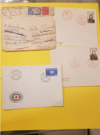 Lot De Croix Rouge / RED Cross / 4 Enveloppes - Red Cross