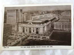 Real Foto Card-THE NEW GRAND CENTRAL RAILWAY STATION,NEW YORK. 1910 - Manhattan