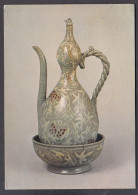 127870/ Korea, Celadon Wine Pot And Stand, Koryo Period - Kunstvoorwerpen