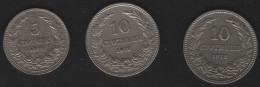 BULGARIA - 5 STOT 1912, 10 STOT 1912 + 1913 - Bulgaria