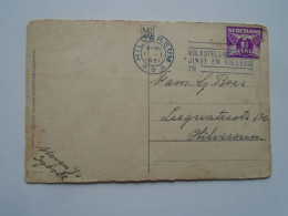 D201645     Netherlands -    Vul Volkstellingskaart Juist En Volledig In  -Hilversum  1931 - Poststempels/ Marcofilie