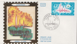 Andorra Stamp On Silk FDC - FDC