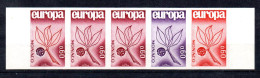 MONACO -- MONTE CARLO -- Bande De 5 Timbres  " Essai De Couleur " EUROPA 1965 --Neuf Sans Trace De Charnière - Errors And Oddities