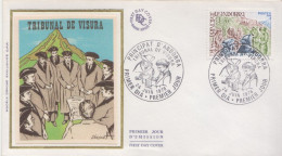 Andorra Stamp On Silk FDC - FDC