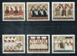 JUGOSLAWIEN 964-969 Mnh - Trachten, Costumes - YUGOSLAVIA / YOUGOSLAVIE - Unused Stamps