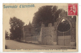 Aramon (30) : Les Grilles Du Château Du Marquis Avenue D'Avignon En 1934 PF - Aramon