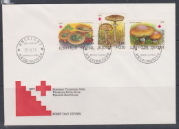 Finlande FDC 1978 796-98 Champignons Croix-Rouge - FDC