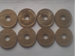 8 X 25 Pesetas 2 X 1992  1X93  3X95  1X 96 Et 2X 97 - 25 Pesetas