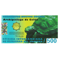 Billet, Équateur, 500 Sucres, 2012, 2012-06-01, ISLAS GALAPAGOS, NEUF - Equateur