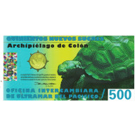Billet, Équateur, 500 Sucres, 2011, 2011-09-23, ISLAS GALAPAGOS, NEUF - Ecuador