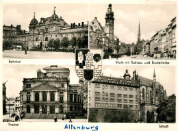 73031563 Altenburg Thueringen Bahnhof Markt Mit Rathaus Und Bruderkirche Theater - Altenburg