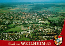 73031317 Weilheim Oberbayern Fliegeraufnahme Weilheim - Weilheim