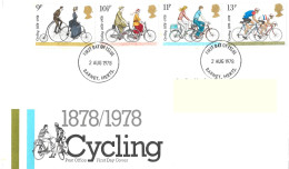 1978 Cycling Addressed FDC Tt - 1971-1980 Decimale  Uitgaven