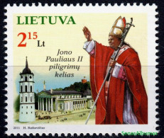 2011 Lithuania  Pope John Paul II      Mi 1065  MNH/** - Lituanie