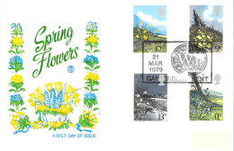 1979 Flowers (2) Addressed FDC Tt - 1971-1980 Em. Décimales