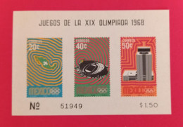 1968 Mexico - Bok 13 MNH - Summer 1968: Mexico City
