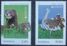 Rumänien    Europa Cept   Gefährdete Nationale Tierwelt   2021    ** - 2021