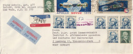 US - Airmail - New York To Germany - 1975 (68052) - Cartas & Documentos