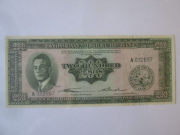 Philippines 200 Pesos 1949 UNC Banknote,see Pictures - Filippine