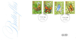 1981 Butterflies Addressed FDC Tt - 1981-1990 Decimale Uitgaven