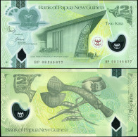PAPUA NEW GUINEA 2 KINA - 2008 - Polymer Unc - P.35a Banknote - Papua Nueva Guinea