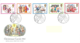 1982 Christmas Addressed FDC Tt - 1981-90 Ediciones Decimales