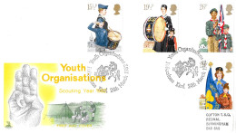 1982 Youth Organisations (2) Addressed FDC Tt - 1981-1990 Em. Décimales