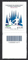 Italia 2015; Campionato Del Mondo Di Canoa E Paracanoa: Francobollo A Barre - Code-barres