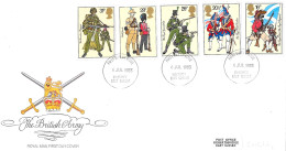 1983 British Army Uniforms Addressed FDC Tt - 1981-1990 Dezimalausgaben