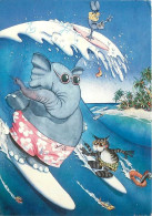 Animaux - Eléphants - Illustration - Illustrateur Alex - Chats - Souris - CPM - Voir Scans Recto-Verso - Éléphants