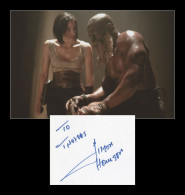 Djimon Hounsou - Rebel Moon - Gladiator - Carte Dédicacée En Personne + Photo - Acteurs & Toneelspelers