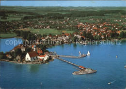 72535229 Wasserburg Bodensee Halbinsel Faehre Anleger Fliegeraufnahme Wasserburg - Wasserburg A. Bodensee