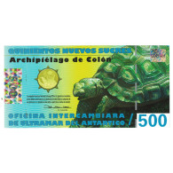 Billet, Équateur, 500 Sucres, 2009, 2009-02-12, ISLAS GALAPAGOS, NEUF - Equateur