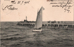 ! Alte Ansichtskarte Aus Kolberg, Segelboot, 1905, Gel. N. Eybach - Pommern