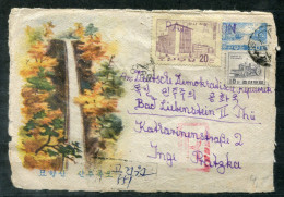 NORDKOREA R-Ganzsache Vorderseite Mit Zus-Frank. 340 + 388 - NORTH KOREA / CORÉE DU NORD - Corea Del Nord