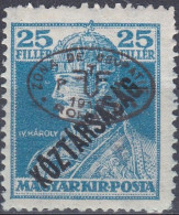 Hongrie Debrecen Mi 59b MH *Roi Charles IV Köztársaság (K15) - Debrecen