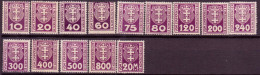 Stamps Danzig 1923 POSTAGE DUE STAMPS Mint MNH Lot6 - Strafport