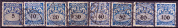 Stamps Danzig 1923-28 POSTAGE DUE STAMPS USED Lot12 - Segnatasse